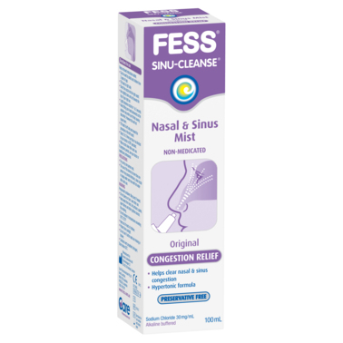 Fess Sinu-Cleanse Congestion Relief Nasal & Sinus Mist Original 100mL