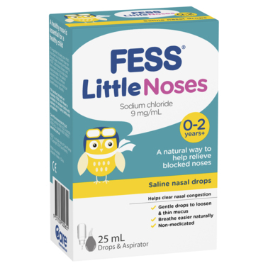 Fess Nasal Drops + Aspirator Little Noses 25ml
