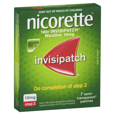 Nicorette 16 Hour Invisipatch Step 3 7 Pack