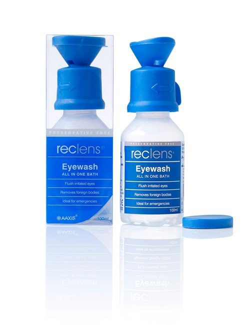 Reclens Eyewash with Eye Cup 100mL