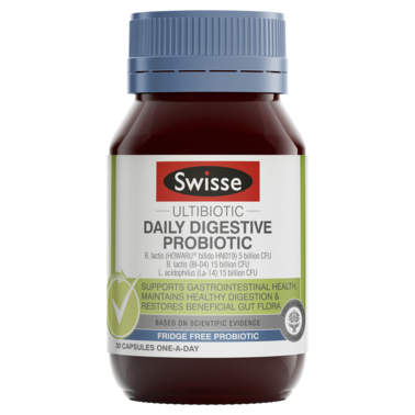 Swisse Ultibiotic Daily Digestive Probiotic 30 Capsules