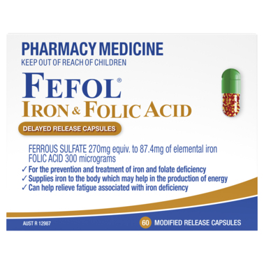 Fefol Iron & Folic Acid Capsules 60s