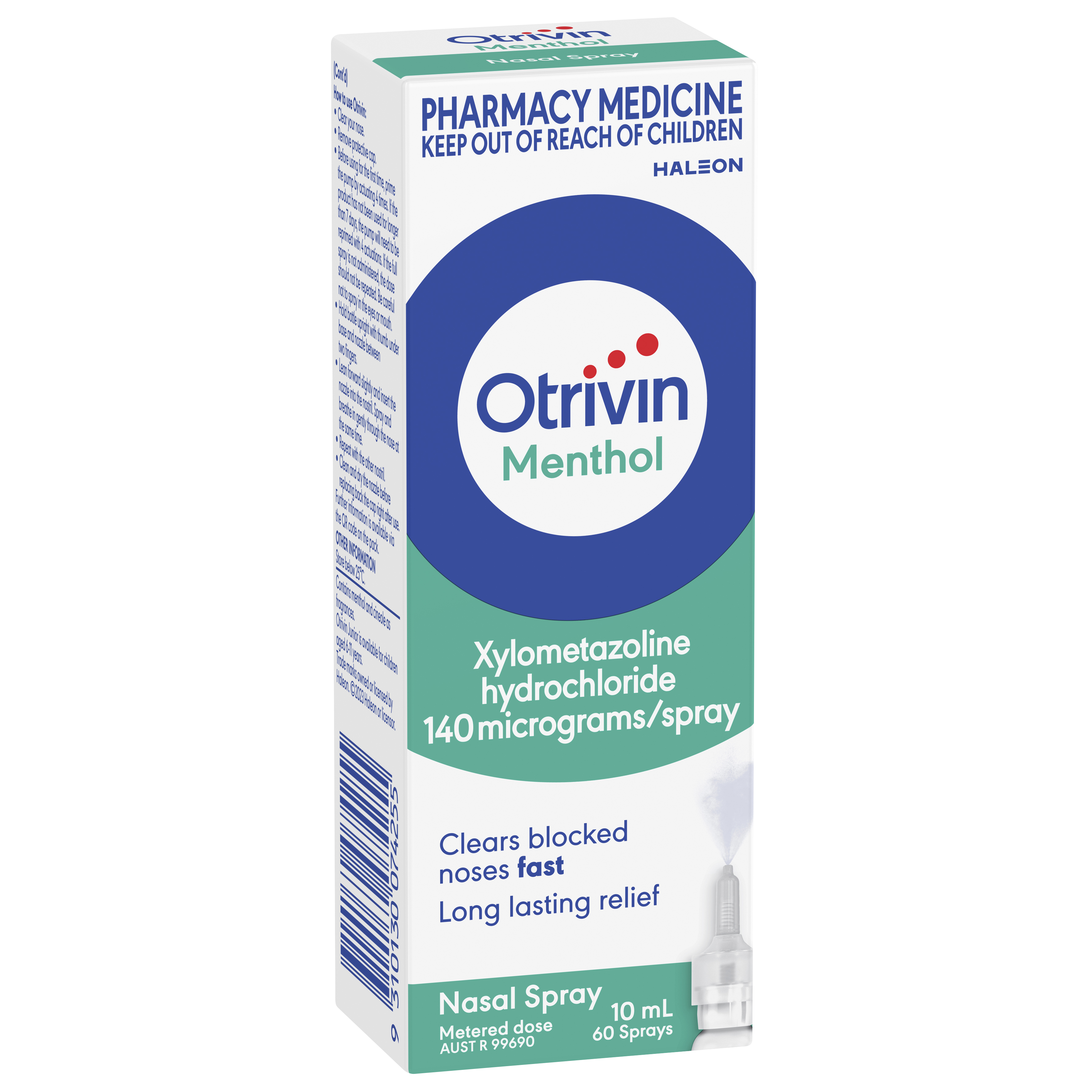 Otrivin Menthol Nasal Spray 10mL