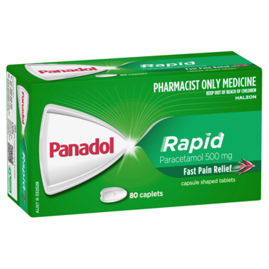 Panadol Rapid 500mg 80 Caplets (S3)