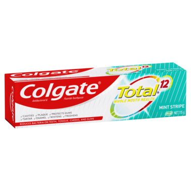 Colgate Total Mint Stripe Antibacterial & Fluoride Gel Toothpaste 115g