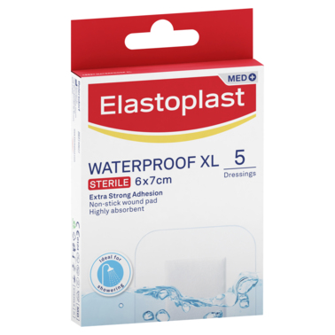 Elastoplast Waterproof XL Sterile Dressings 5 Pack