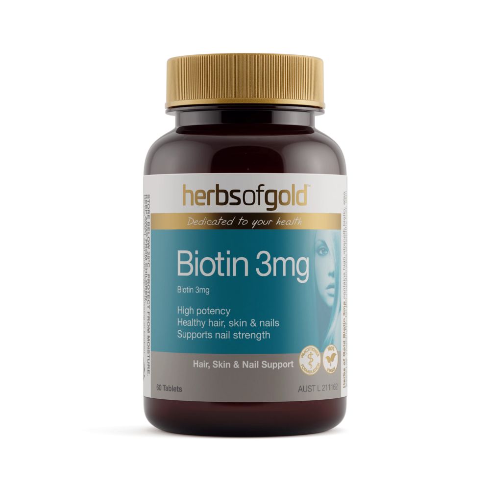 Herbs of Gold Biotin 3mg 60 Tablets