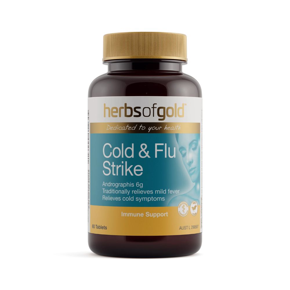 Herbs of Gold Cold & Flu Strike 30 Tablets