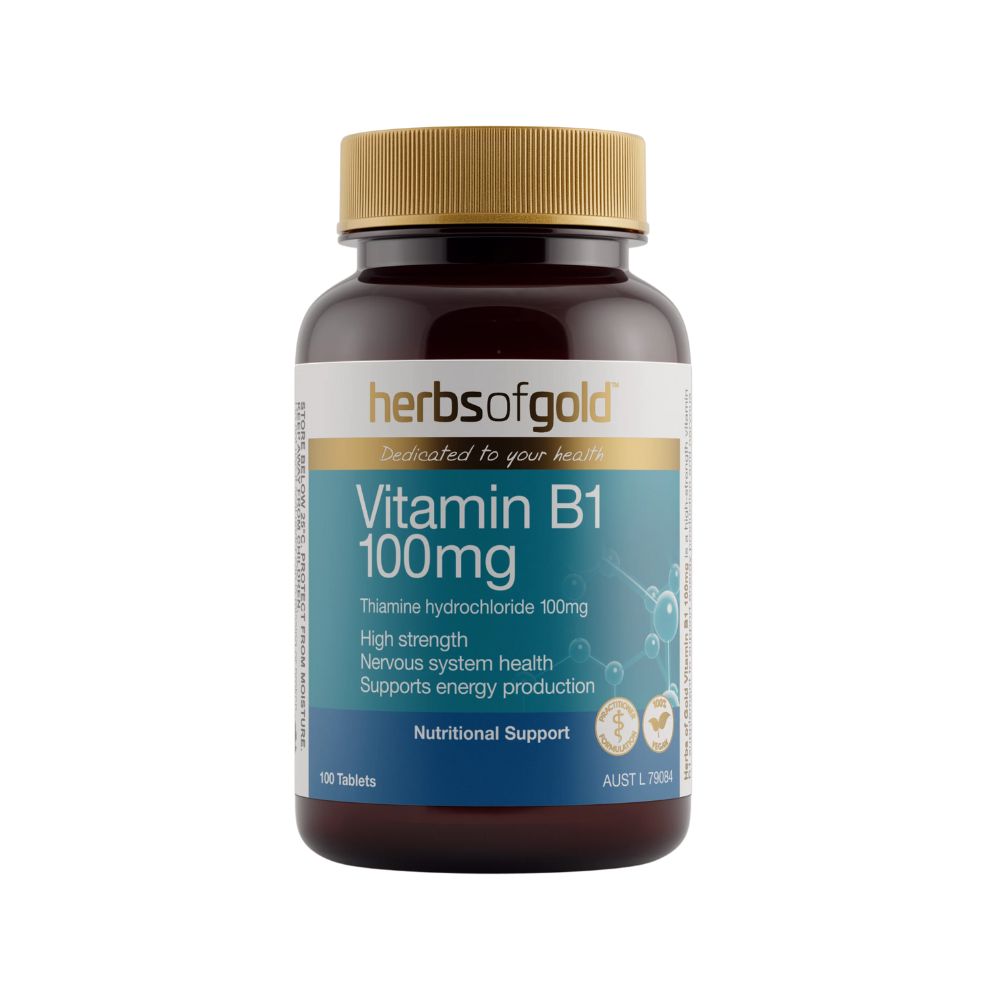 Herbs of Gold Vitamin B1 100mg 100 Tablets