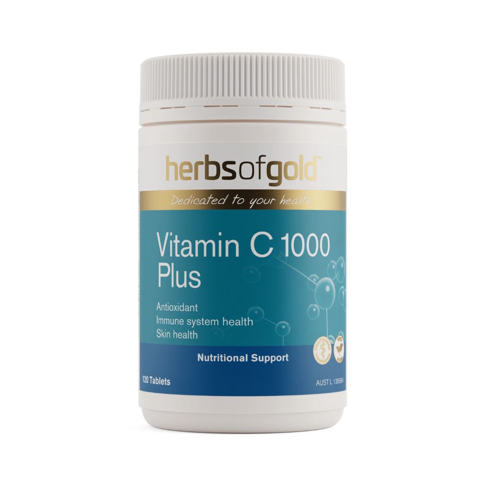 Herbs of Gold Vitamin C 1000 Plus 120 Tablets