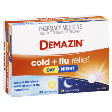 Demazin PE Multi Action Day & Night Cold & Flu 48 Tablets