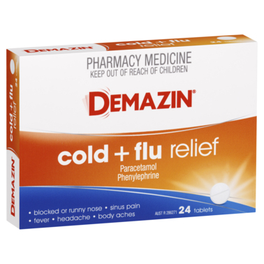 Demazin PE Multi Action Cold & Flu  Relief 24 Tablets