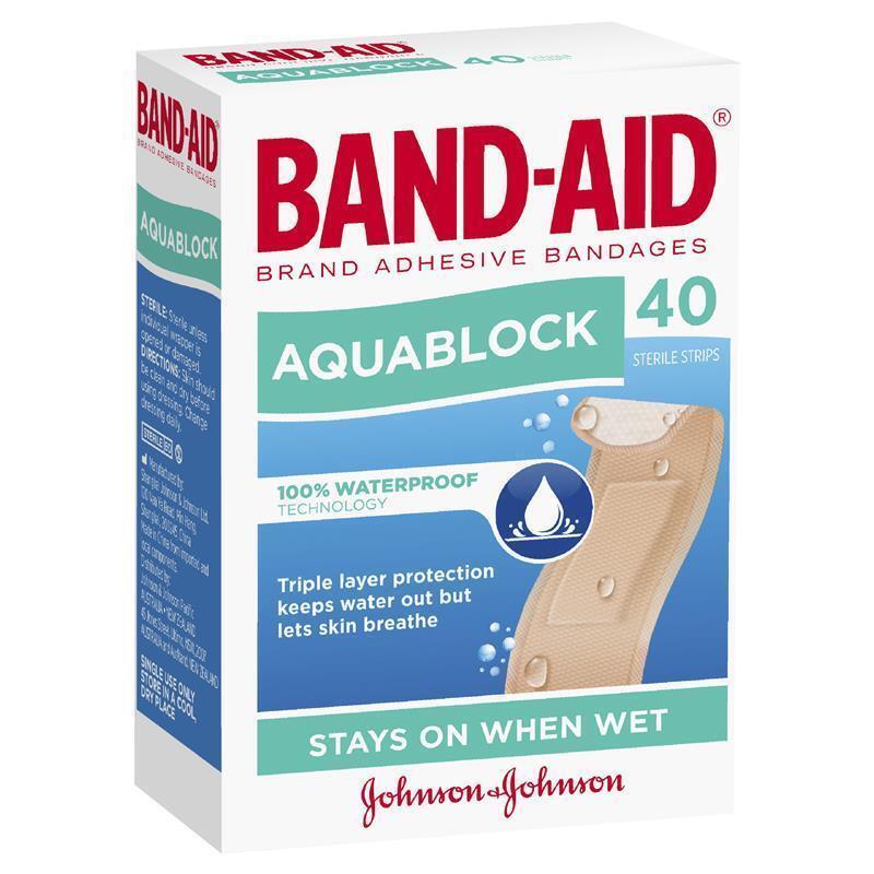 Band-Aid Aquablock Sterile Strips 40 pack