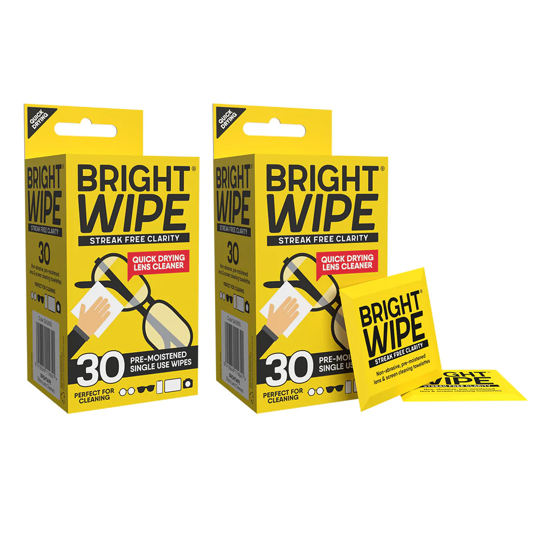 BrightWipe Lens Wipes 30 pack