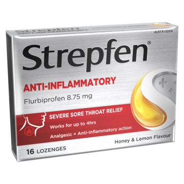 Strepfen Anti Inflammatory Honey & Lemon Lozenges 16 Pack
