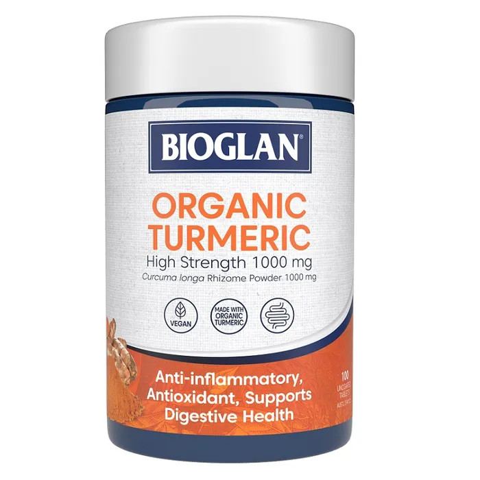 Bioglan Organic Turmeric 1000mg 100 Tablets