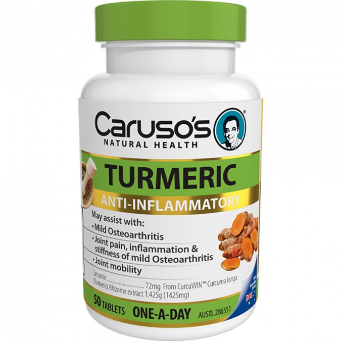 Caruso's Turmeric One-a-Day  50 Tablets