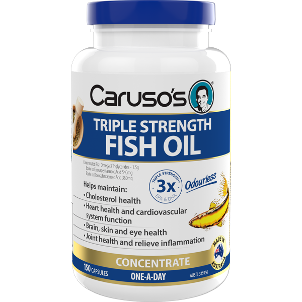 Caruso's Triple Strength Fish Oil 150 Capsules