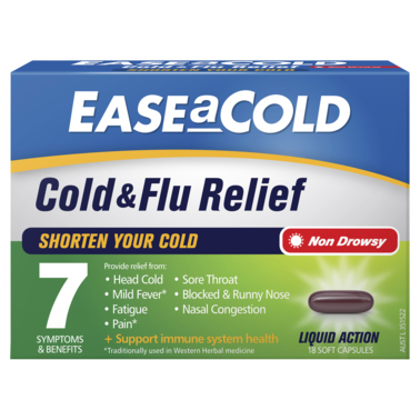 Ease-a-Cold Cold & Flu Relief Day 18 Capsules