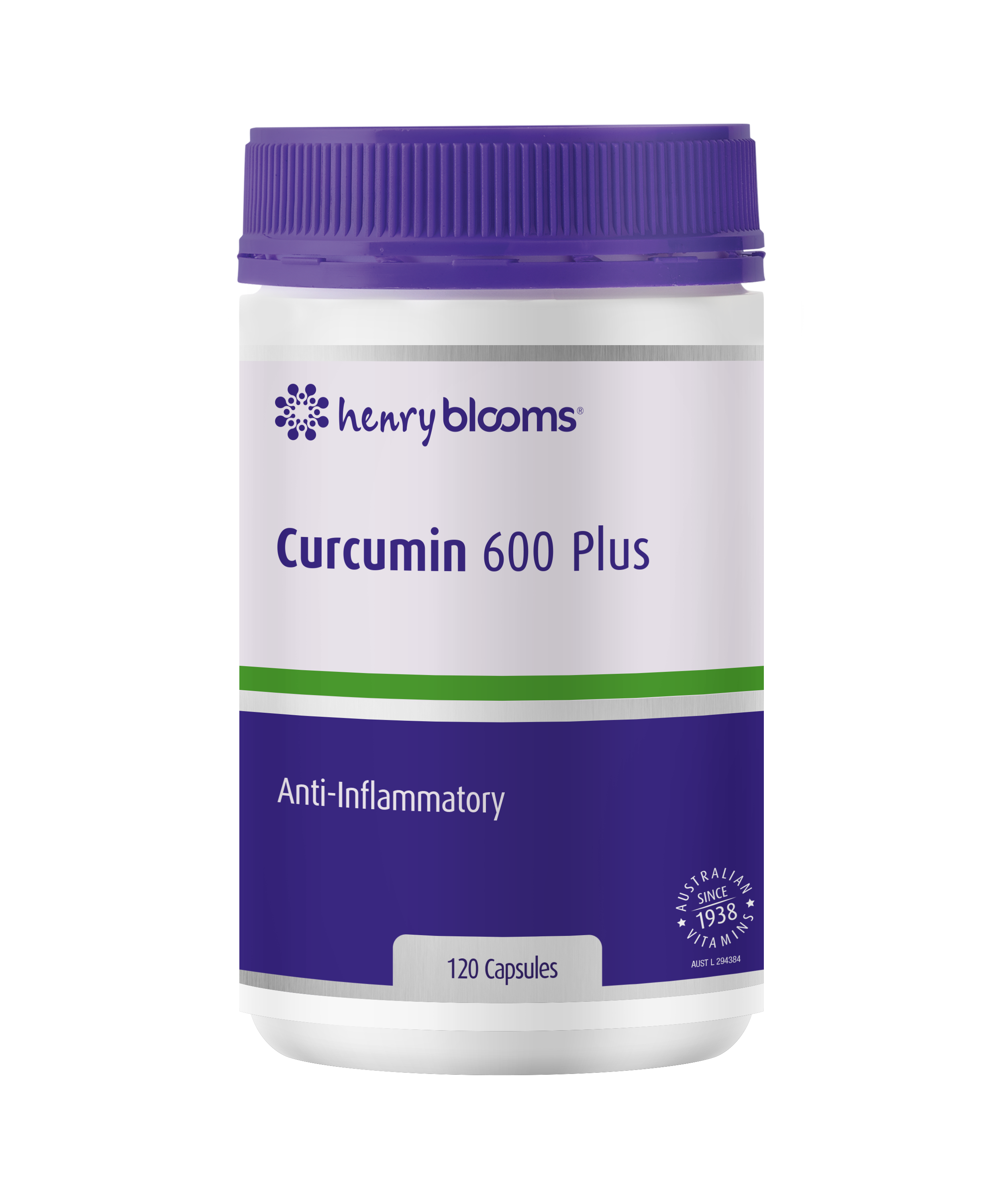 Henry Blooms Curcumin 600 Plus 120 Capsules