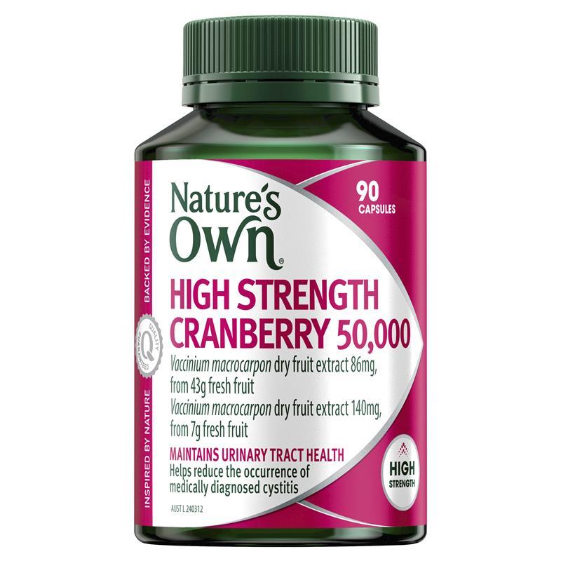 Nature's Own High Strength Cranberry 50000 90 Capsules