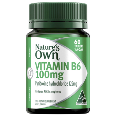 Nature's Own Vitamin B6 100mg 60 Tablets