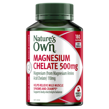 Nature's Own Magnesium Chelate 500mg 180 Capsules