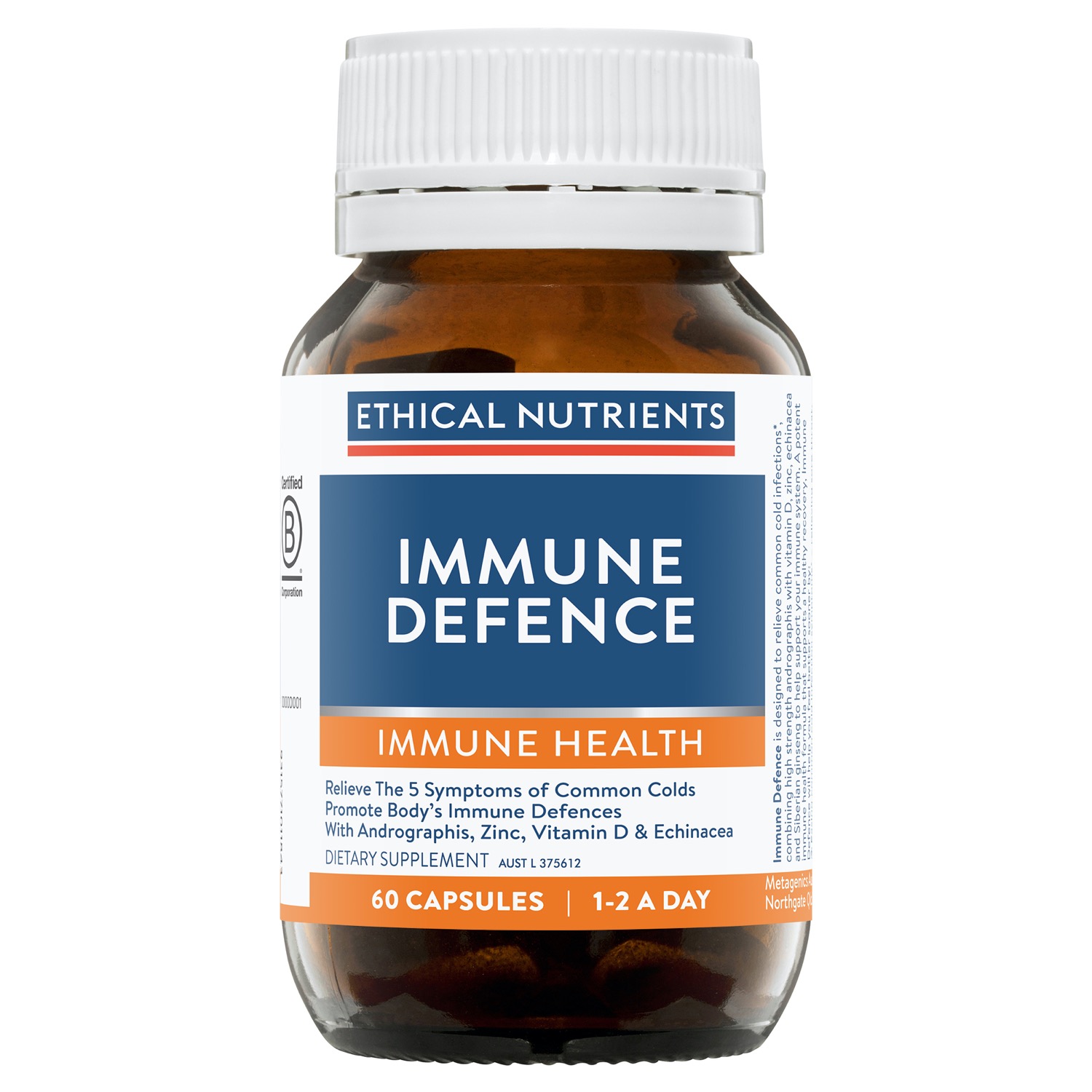 Ethical Nutrients Immune Defence 60 Capsules