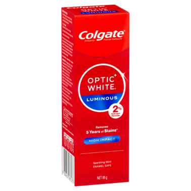 Colgate Optic White Luminous High Impact Teeth Whitening Toothpaste 85g