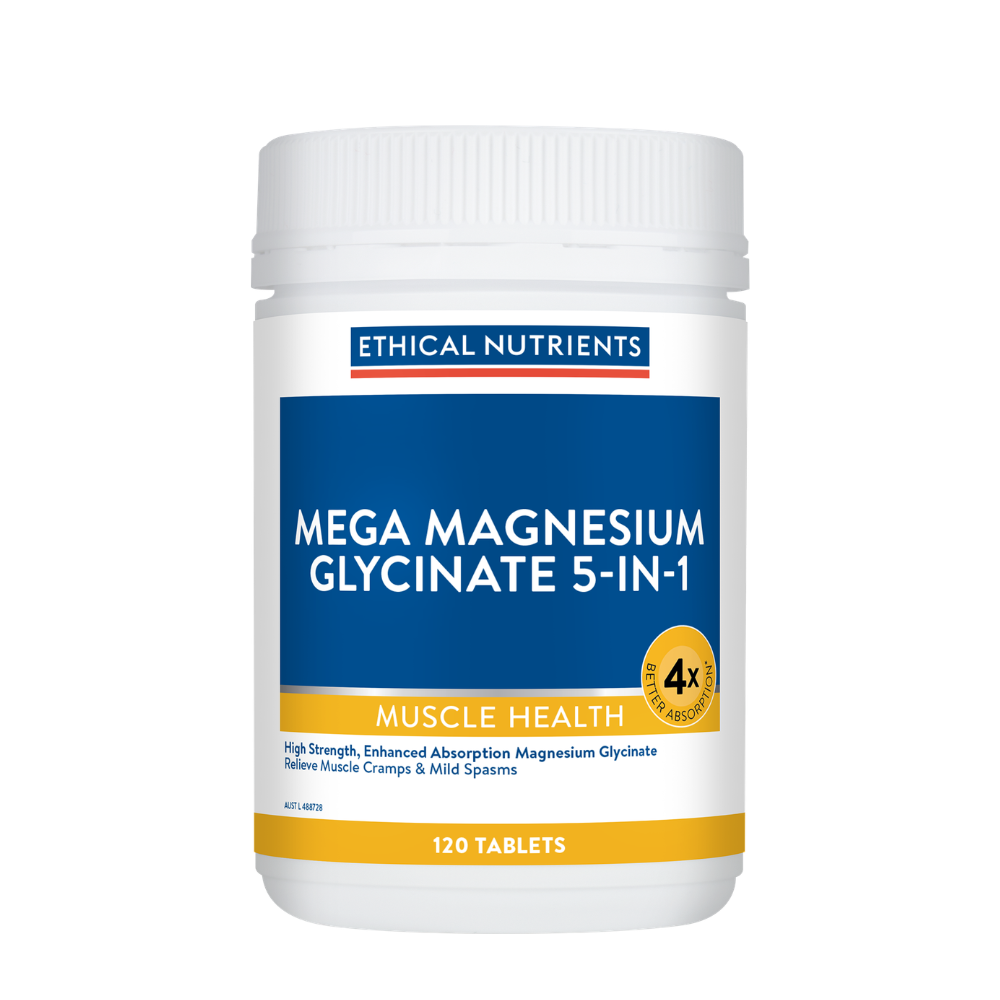 Ethical Nutrients Mega Magnesium Glycinate 5-in-1 120 Tablets