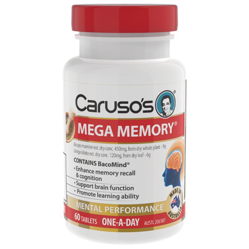 Caruso's Mega Memory Advanced 60 Tablets