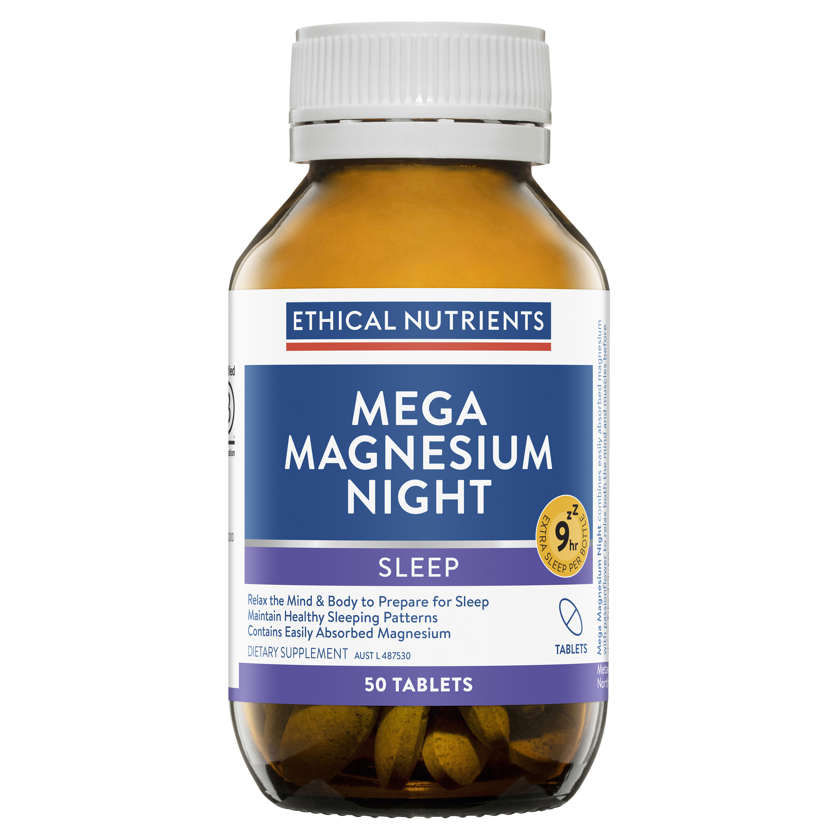Ethical Nutrients Mega Magnesium Night 50 Tablets
