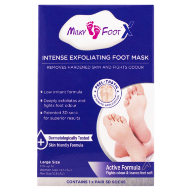 Milky Foot Active Intense Exfoliating Foot Mask- Large