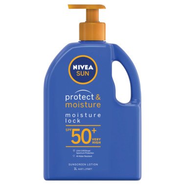 NIVEA Sun Protect & Moisture Lock Sunscreen SPF50+ Lotion 1Ltr