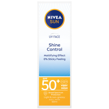 NIVEA Sun UV Face Shine Control Sunscreen SPF50+ Cream 50mL
