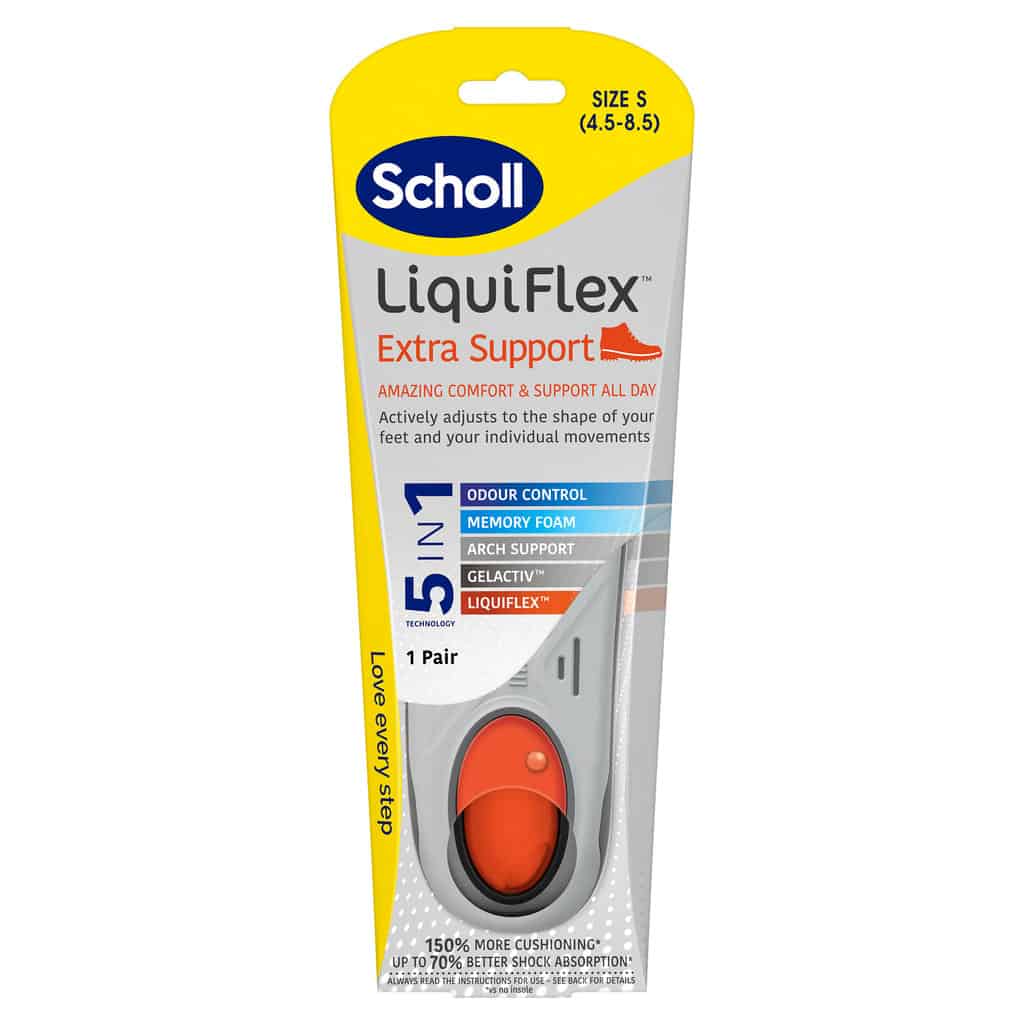 Scholl  Liquiflex Extra Support Insole Large 1 Pair