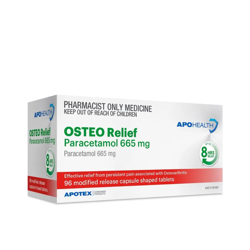 Apo Osteo Relief Paracetamol 665mg 96 Tablets (S3)