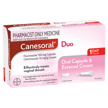 Canesoral Duo Oral Capsule & External Cream 10g (S3)