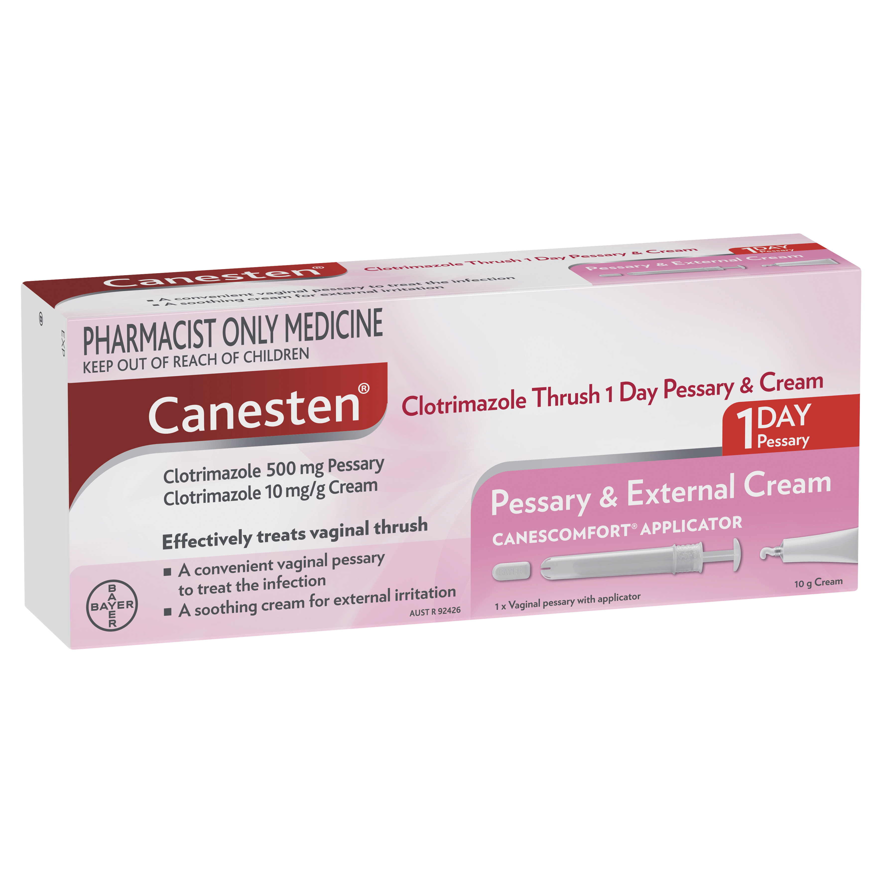 Canesten Once Pessary & External Cream 10g (S3)