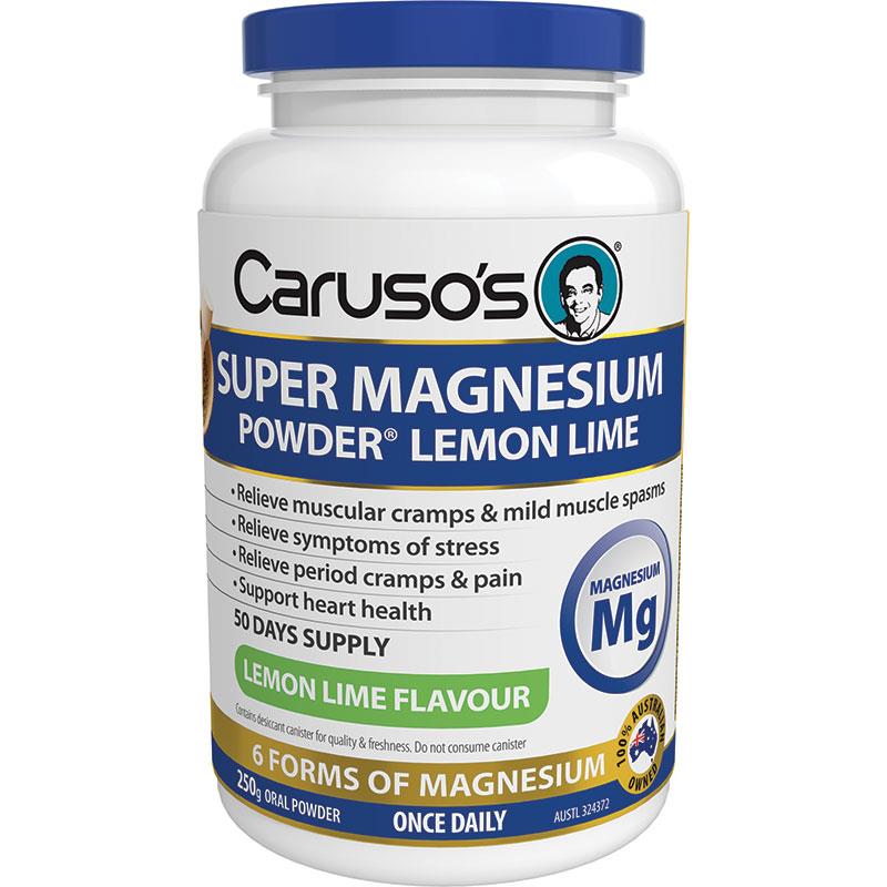 Caruso's Super Magnesium Lemon Lime Powder 250g