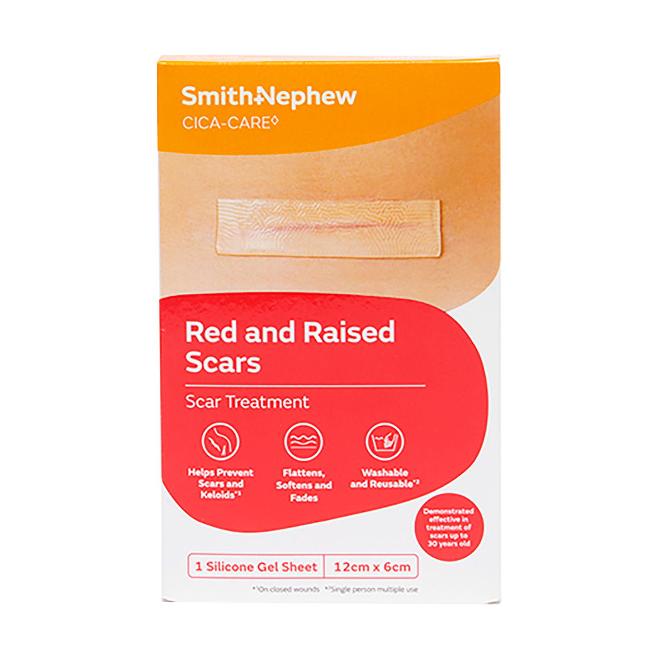 Cica Care Scar Silicone Gel Sheet 12 cm x 6cm- 1 sheet