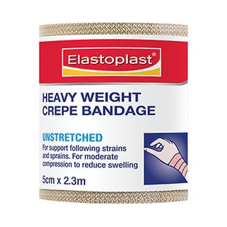 Elastoplast Crepe Heavy Bandage Tan 5cm x 2.3m