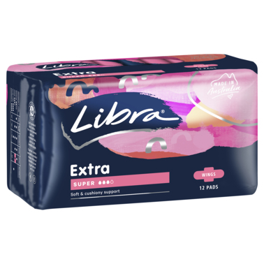 Libra Extra Pads Super with Wings 12 pack