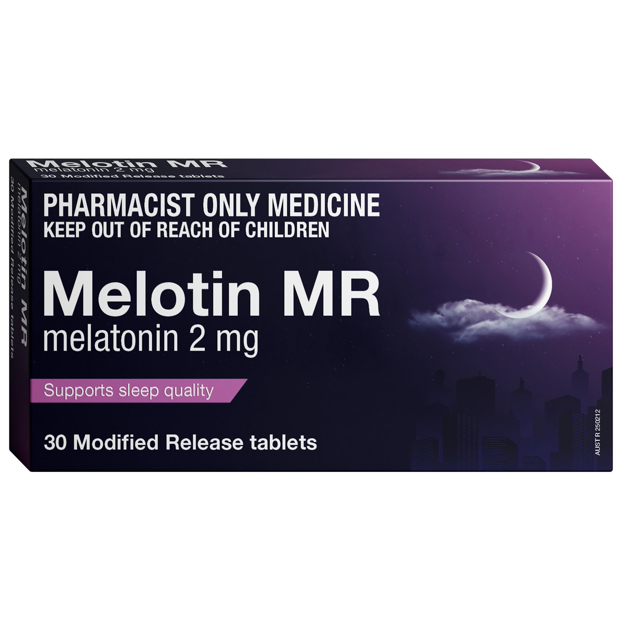 Melotin MR Melatonin 2mg 30 Tablets (S3) Aged 55yrs+ Only