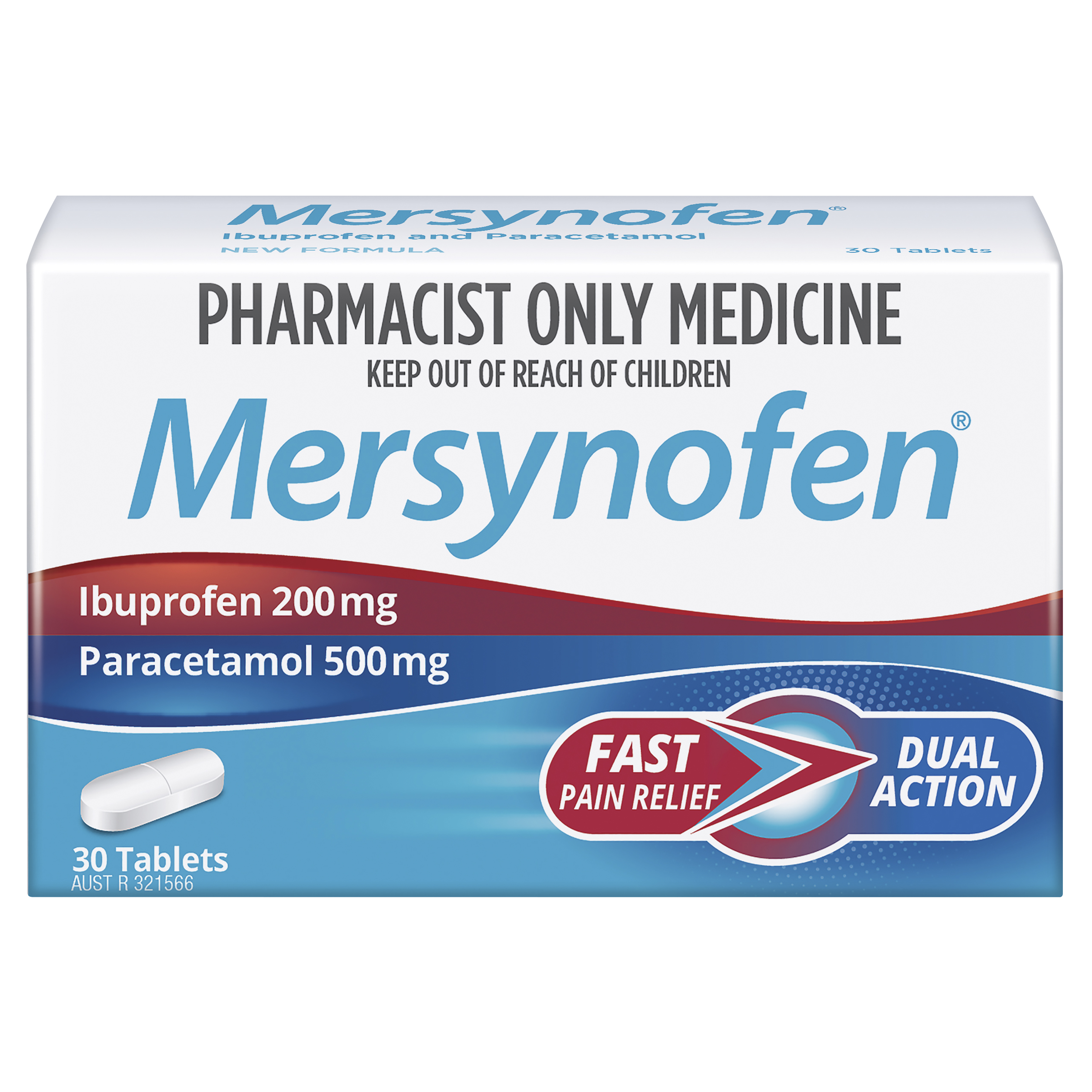 Mersynofen 30 Tablets (S3)