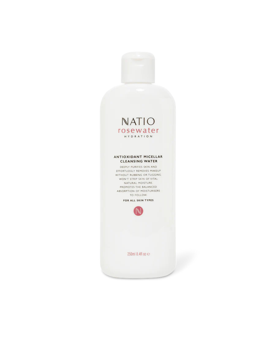 Natio Rosewater Hydration Antioxidant Micellar Cleansing Water 250mL