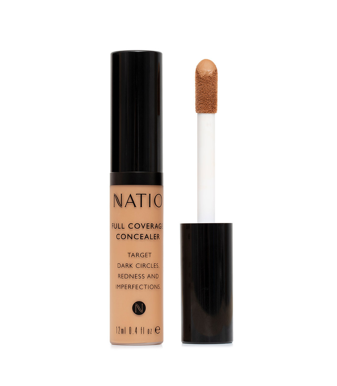 Natio Full Coverage Concealer 12mL Dark Medium