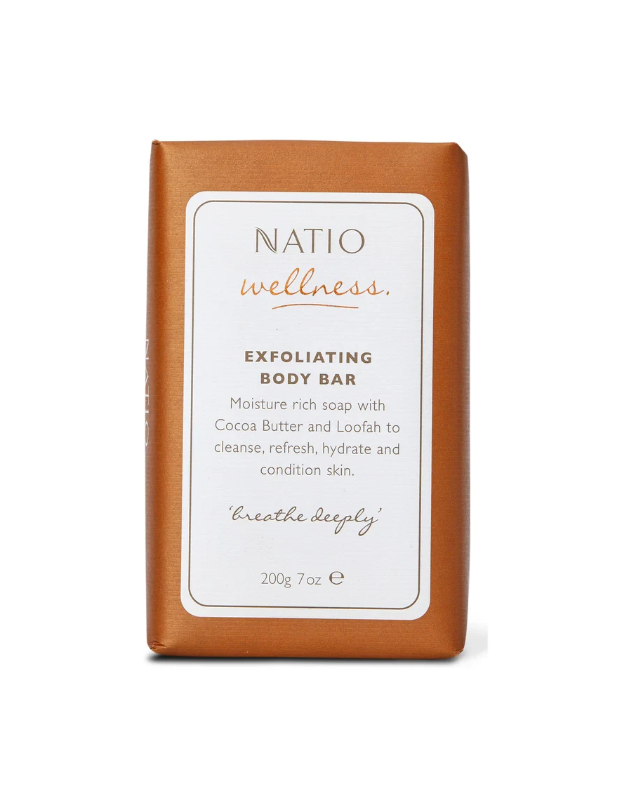 Natio Wellness Exfoliating Body Bar 200g