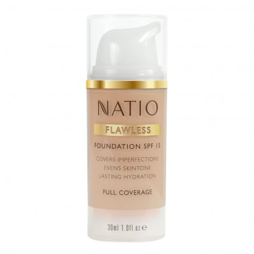 Natio Flawless Foundation SPF 15 Light Honey