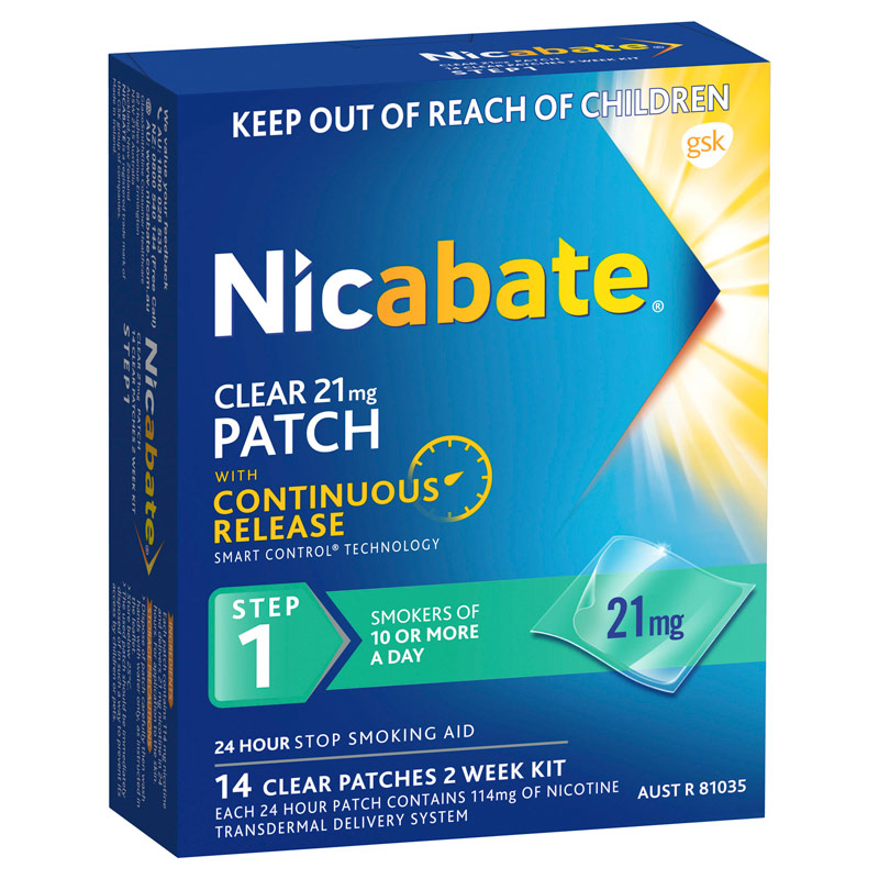 Nicabate Clear Patch 21mg - 14 Pack
